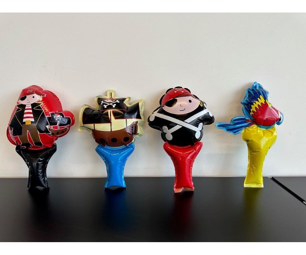 Zelf opblaasbare piraten foil ballon 473379 | Bellus Toys