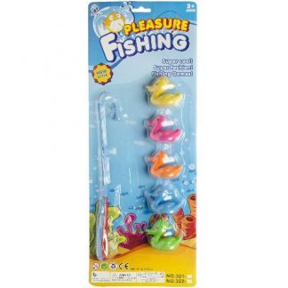 Visspel 5 eendjes op kaart