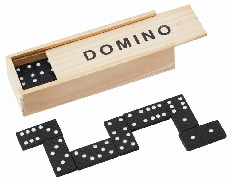 28-delig houten dominospel DOMINO
