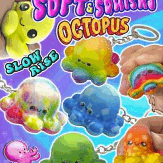 Capsule Soft & Squishy Octopus 50mm