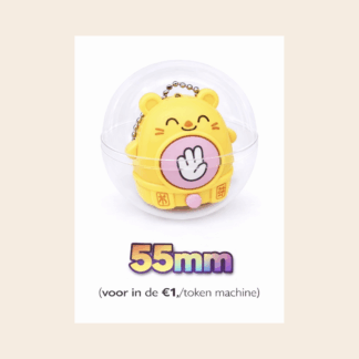 Capsule verrassings bunny sleutelhanger 5 assorti (55mm)