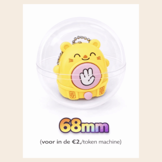 Capsule verrassings bunny sleutelhanger 5 assorti (68mm)