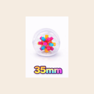 Capsule burr cube ball assorti (35mm)