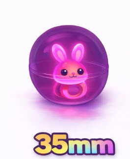 Capsule LED ringen assorti (35mm)