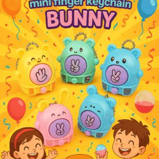 Capsule verrassings bunny sleutelhanger 5 assorti (68mm)