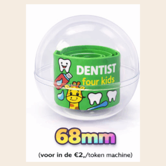 Capsule klaparmbandjes tand assorti (68mm)