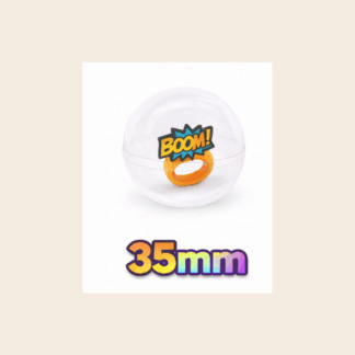 Capsule ring woordjes assorti (35mm)