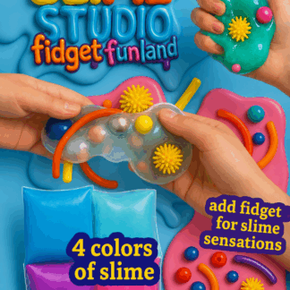 Boeiende capsule met Slijm Studio fidgets 68mm