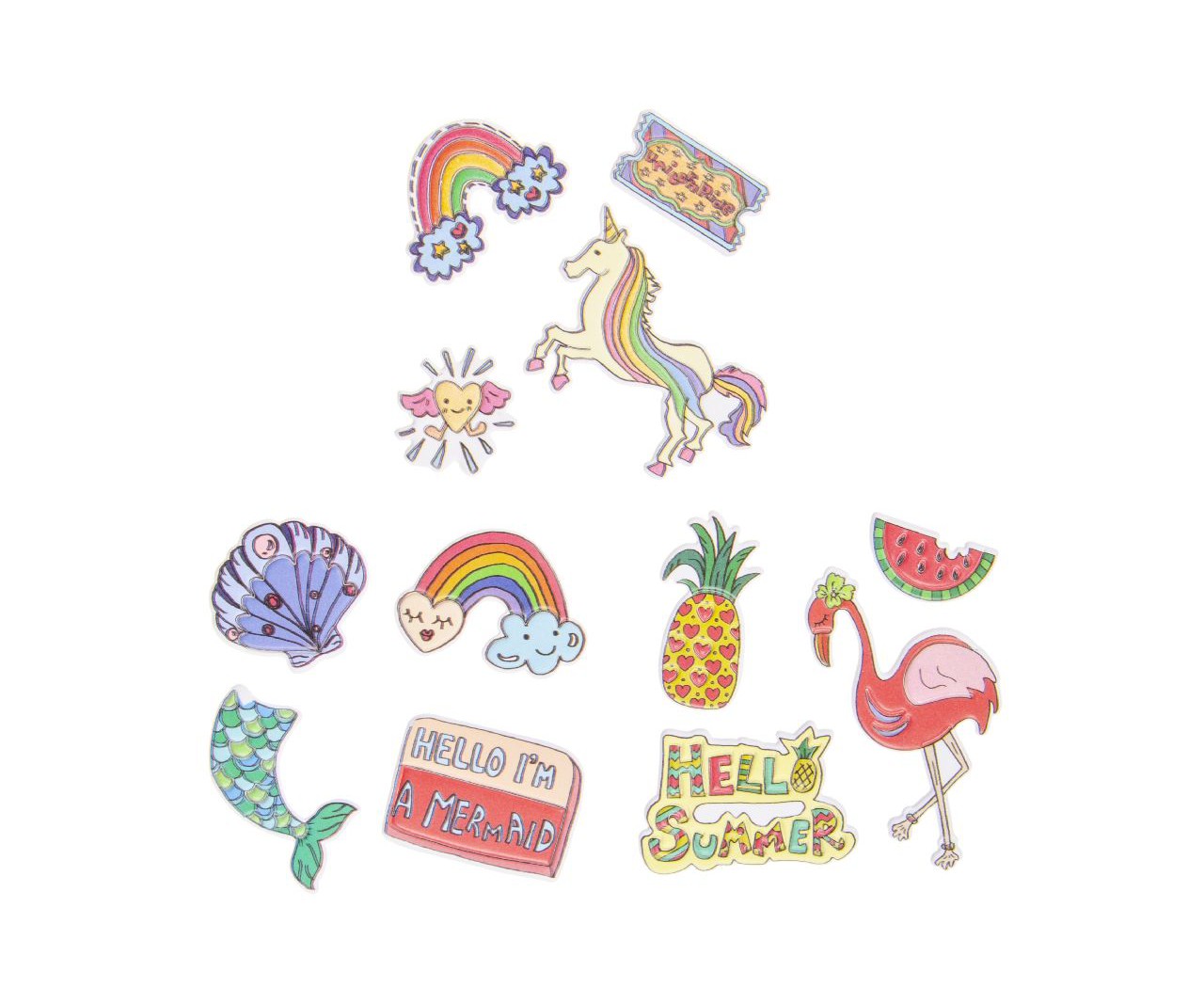 Trendy stickers op kleding of tas op kaart 56401 | Bellus Toys