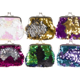 Glitterende pailletten portemonnee