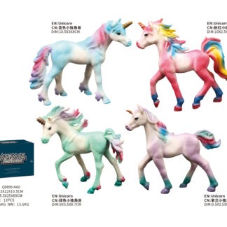 Betoverende regenboog eenhoorn