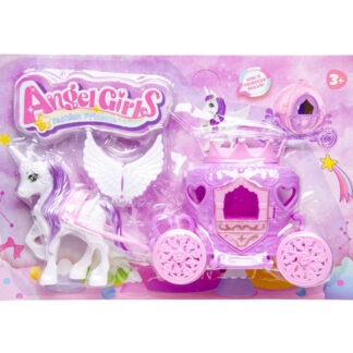 Betoverende eenhoorn met koets