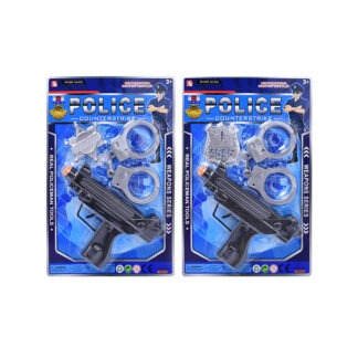 Gepantserde politie machinegeweer set