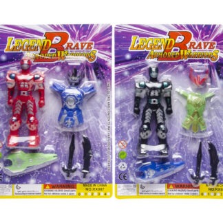 Krachtige robotstrijders ensemble