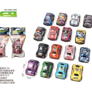 Boeiende metalen racewagen met terugtrekfunctie