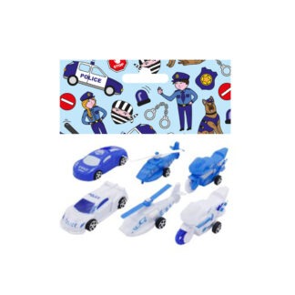 Flitsende politievoertuig met terugtrekmechanisme