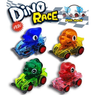 Dappere dino-racer met terugtrekmechanisme