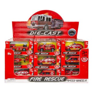 Robuust metalen brandweerauto