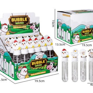 Knusse boerderijdieren bellenstaf mini