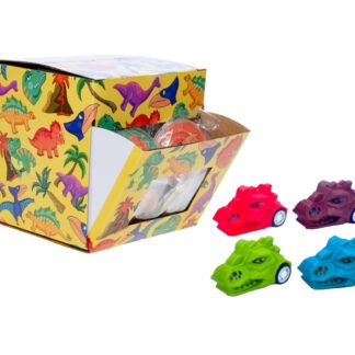 Furieuze dino met terugtrekmechanisme