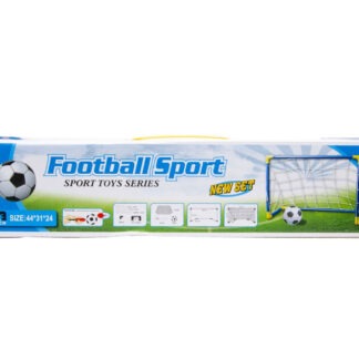 Robuust voetbaldoel met bal en pomp
