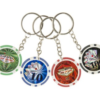 Opmerkelijke pokerchip sleutelhanger