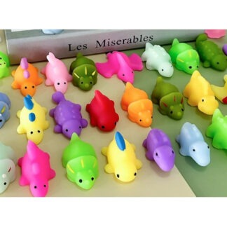 Verzachtende dinosaurus squishy in pvc doos