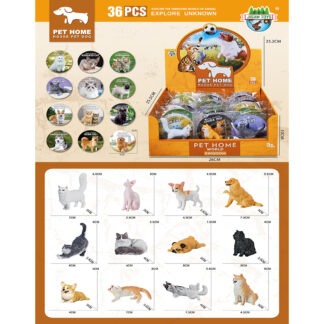 Speels kat & hond duo op kaart