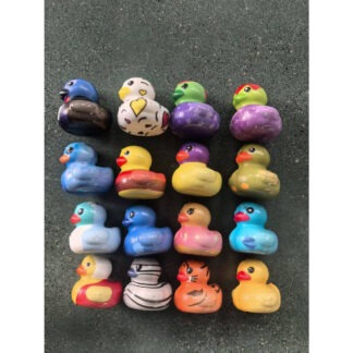 Vrolijke foam eend sleutelhanger