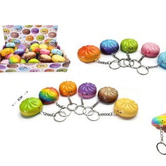 Speelse dumpling sleutelhanger