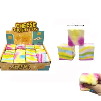 Verrukkelijke regenboog kaas squishy