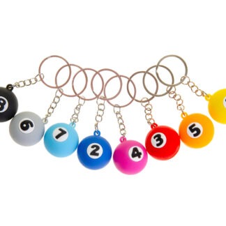 Verrassende biljartbal sleutelhanger