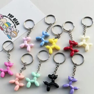 Vrolijke ballonhond sleutelhanger