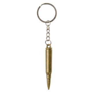 Robuuste metalen kogel sleutelhanger